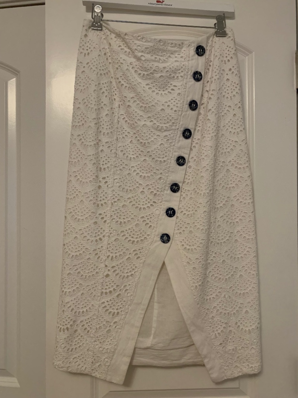 Tanya Taylor eyelet Linen skirt